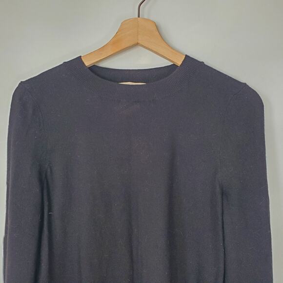 Sezane La Maille Paulo Merino Wool Long Sleeve Jumper Sweater Knit Black Size XL - Picture 5 of 11